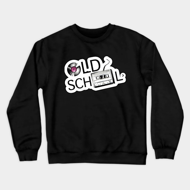 Old School Cassette Tape Crewneck Sweatshirt by CoreDJ Sherman